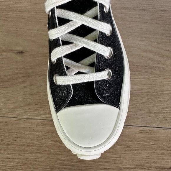 ⭐Rare Converse Run Star Hike Hi Platform Glitter 5.5 Mens Shoes Sneakers A07947C - Picture 8 of 9